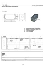 Sensorik Austria - FSP 60D - Datenblatt